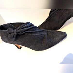 Studio Paolo Black Suede Women's Ankle‎ Boots Sz.6 1/2 B Italy